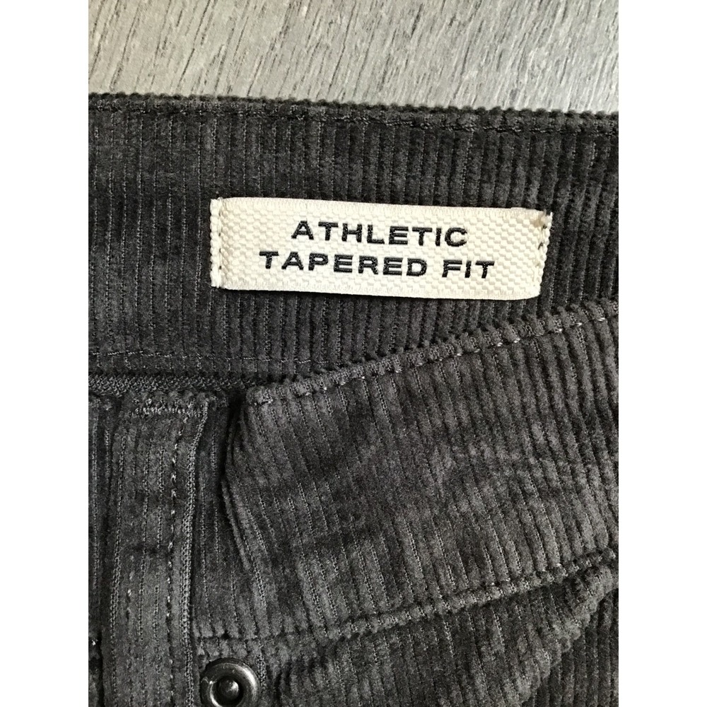 Flint & Tinder Men's Washed Black 365 Corduroy Pant Athletic Tapered Size 30 NWT - Picture 8 of 12
